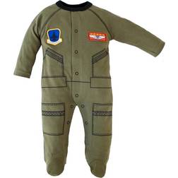 Trooperclothing Flight Suit Baby Crawler - Olive Green