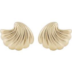 Snö of Sweden Dakota Twist Earring Plain Gold