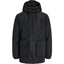Jack & Jones Sort parkacoat med utility-design-Black