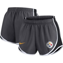 Nike Women's Pittsburgh Steelers Plus Logo Performance Tempo Shorts