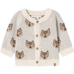 Lil'Atelier Lamoe Organic Cotton Knitted Cardigan - Birch (13234266)