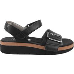 New Feet sandal uden hælkappe sort glat skind