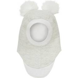 Huttelihut Balaclava w. Alpaca Pompoms - Snow White (460195 -1161)