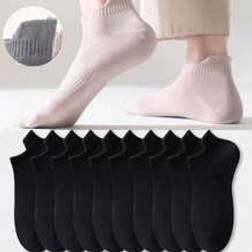 Shein Pairs Women Breathable Mesh Odor Resistant Short Ankle Sports Socks, Black