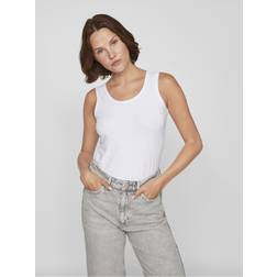 Vila Linne ViNora Tank Top - Vit