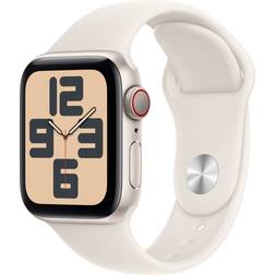 Apple Watch SE (2nd generation), 40mm, GPS + Cellular, Sport Band Starlight