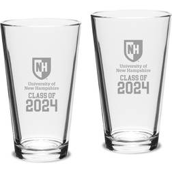 Jardine New Hampshire Wildcats Class of 2024 Beer Glass 16fl oz 2