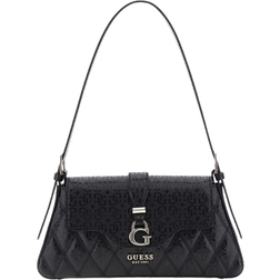 Guess Adi 4G Logo Shoulder Bag - Black