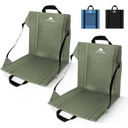 Voyager 2 Pack Folding Camping Chair Lightweight And Portable With Carry Handle Khaki One Size