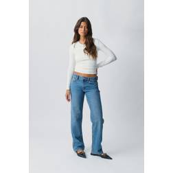 Gina Tricot Jeans Straight Fit - Dunkelblau