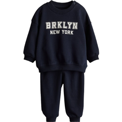 H&M Baby's Sweatshirt Set 2-piece - Navy Blue/Brklyn