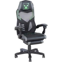 Minecraft Gaming Stuhl Black Green Grey