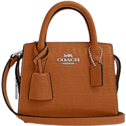 Coach Andrea Mini Carryall Bag - Novelty Leather/Silver/Washed Orange