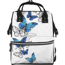 Xecao Flying Butterflies Print Nappy Bag