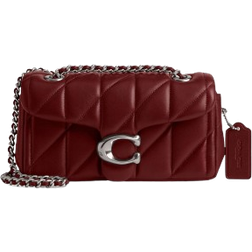 Coach Tabby Shoulder Bag 20 With Pillow Quilting - Nappa Leather/Silver/Dark Ruby