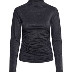 Pieces dame top PCMONICA Black Silver