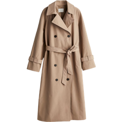 H&M Double-Breasted Trench Coat - Beige