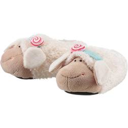 NICI Sheep Jolly Candy Slippers - Beige/White