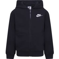 NIKE Little Kid's Sportswear Club Fleece Full Zip Hoodie - Black (86L089-023)