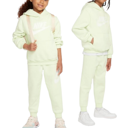 Nike Little Kid's Sportswear Club Fleece Hoodie Set - Lime Ice (86L135-E2I)