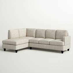 Andover Mills Hiller Beige Sofa 95.2" 2pcs 4 Seater