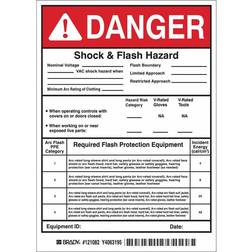 Brady 121082 Arc Flash Protection Label 5-pack