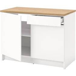 IKEA Knoxhult White/Natural Förvaringsskåp 120x91cm
