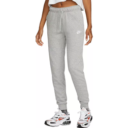 NIKE Women's Sportswear Club Fleece Mid Rise Joggers - Dark Grey Heather/White