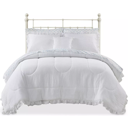 Jla Home Catherine Ruffled Duvet Cover White