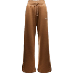 Nike Sportswear Phoenix Fleece Women's High Waisted Wide Leg Sweatpants - Flax/Sail