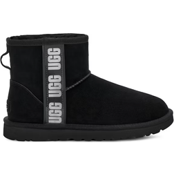 UGG Classic Mini Side Logo II Suede - Black