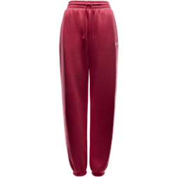 Nike Women's Sportswear Phoenix Fleece High Waisted Oversized Sweatpants - Aster Pink/Sail