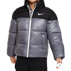 Nike Little Kid's Colorblock Puffer Jacket - Black (86K722-023)