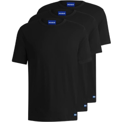 HUGO Logo Details T-shirts 3-pack - Black