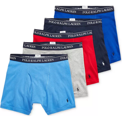 Polo Ralph Lauren Classic Fit Boxer Briefs 5-pack - Andover Heather/Aerial Blue/Rugby Royal Rl2000 Red/Cruise Navy