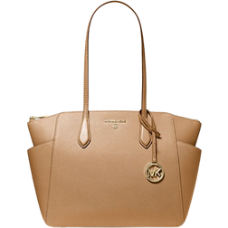 Michael Kors Marilyn Medium Saffiano Leather Tote Bag - Camel