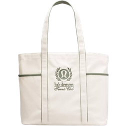 Lululemon Daily Multi Pocket Canvas Tote Bag 20L - Natural/Grey Eucalyptus