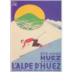 Daell's Housing L'alpe-D'huez Multicolor Plakat 14.8x21cm