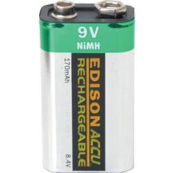 Edison 9V NiMH Rechargeable 170mAh