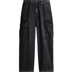 H&M Baggy Cargo Jeans - Black