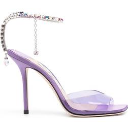 Jimmy Choo Saeda 100 PVC/Satin - Purple