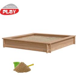 Nordic Play Sandbox Larch 150x150cm