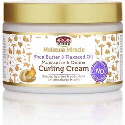 African Pride Moisture Miracle Shea Butter & Flaxseed Oil Curling Cream 12oz