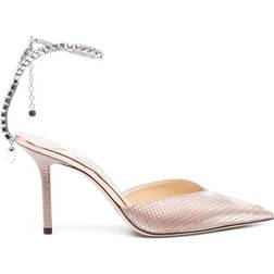 Jimmy Choo Saeda 85 Leather - Nude