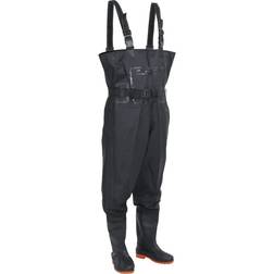 vidaXL Waadpak met laarzen en riem maat 46 zwart
