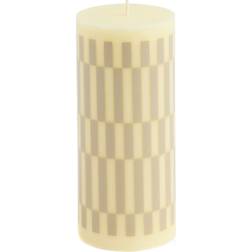 Hay Column Candle bloklys small 15 cm Cream-sand Stearinlys