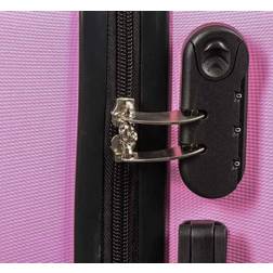 Borg Living Hardcase Str. Medium Diamant Lyserød Smart Rejsekuffert