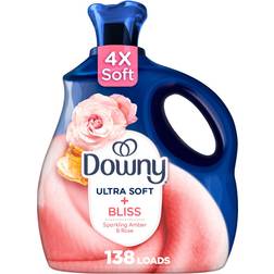 Downy Ultra Soft Fabric Softener Bliss Sparkling Amber & Rose 0.74gal