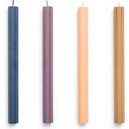Hay Hexagon Candle Set of 4 0008 - Dark Set of 4 Stearinlys 4stk
