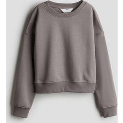 H&M Jente Beige Sweatshirt med crewhals 146/152 10-12Y